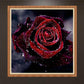 Diamond Painting - Partial Round - Red Rose