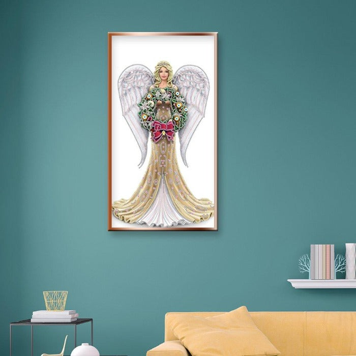 30*50cm Flower Angel Crystal Rhinestone Diamond Painting