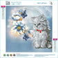 Kit de pintura de diamantes 5D DIY - Ronda parcial - Flores de gato