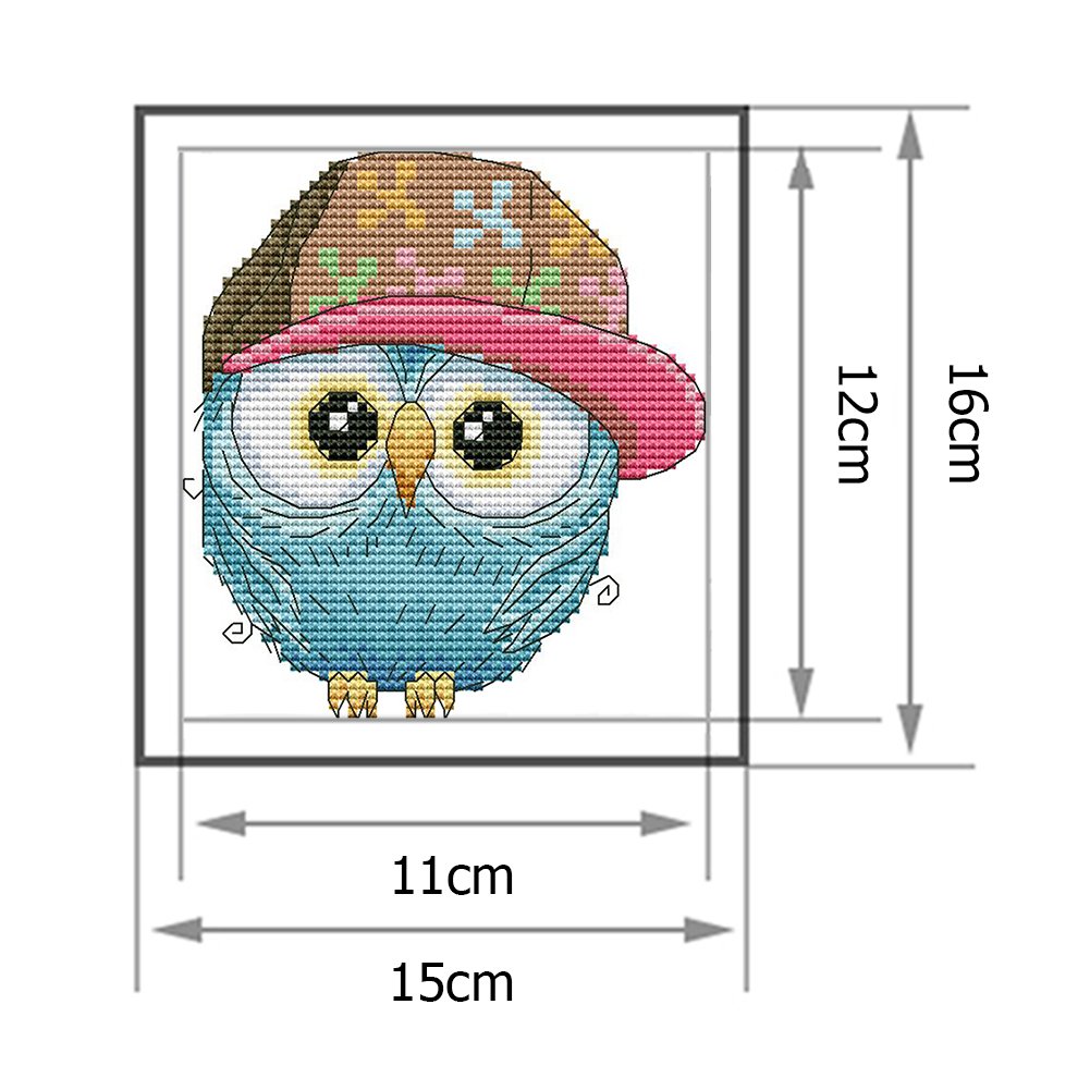 14ct Stamped Cross Stitch - Owl (16*15cm)