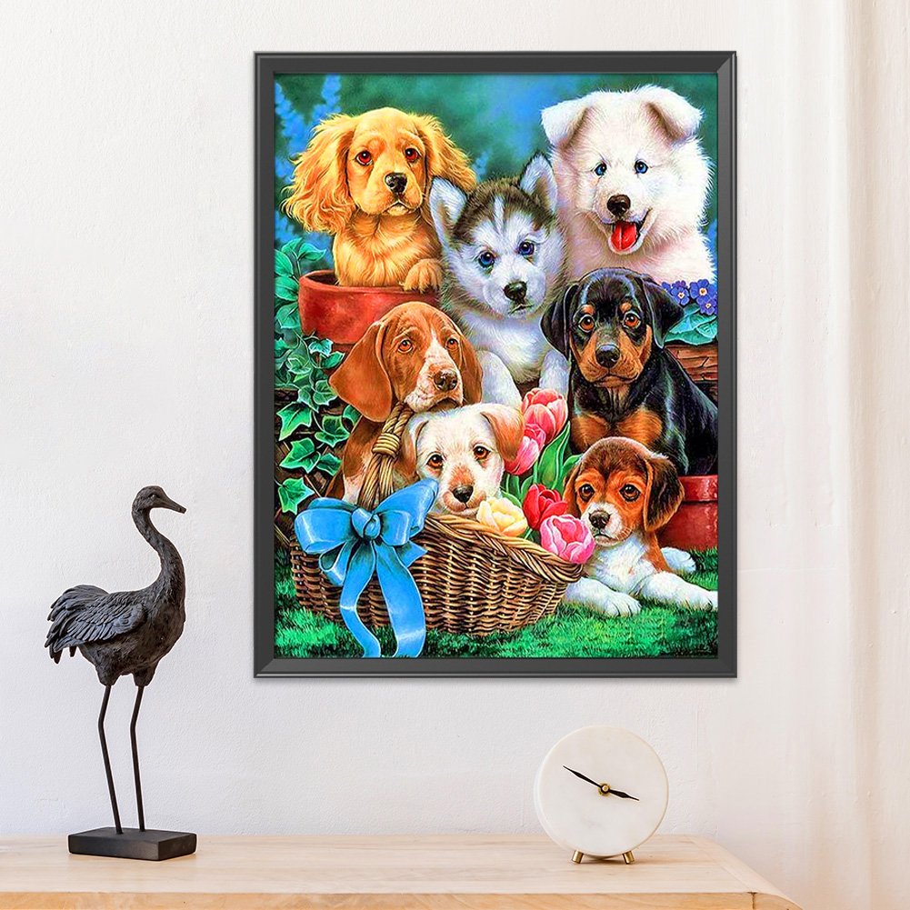 11ct Stamped Cross Stitch - Dogs (36*46cm) C