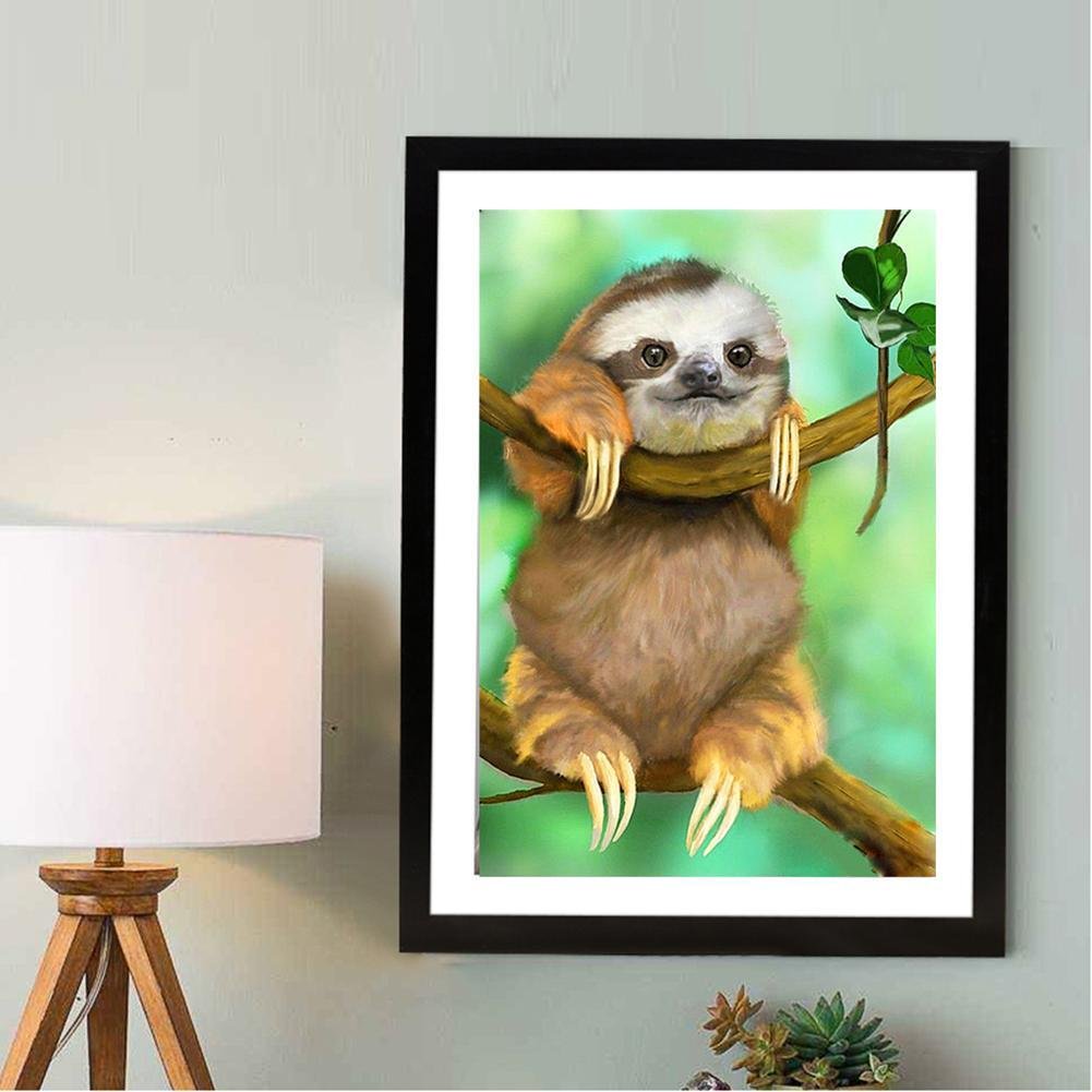Diamond Painting - Full Round - Cute Sloth