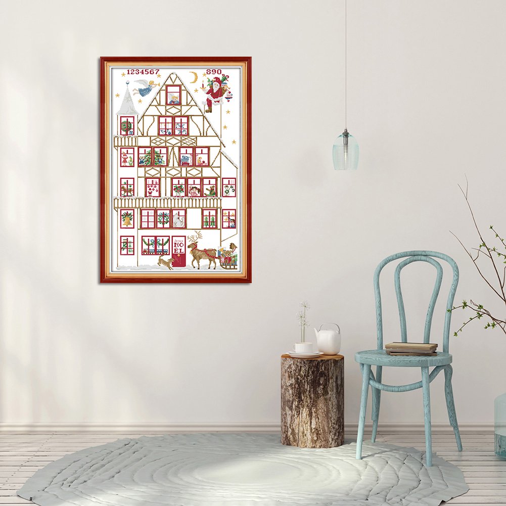 14ct Stamped Cross Stitch - Simple House (71*48cm)