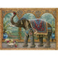 Painting By Numbers Kit DIY Ethnic Elephant Hand Painted Canvas Oil Art Picture