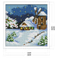 14ct Stamped Cross Stitch - Korean Small Landscape-Winter(16*16cm)