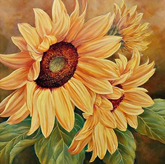 Diamond Painting - Full Round - Sunflower A