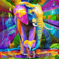 Diamond Painting - Full Round - Colorful Elephant