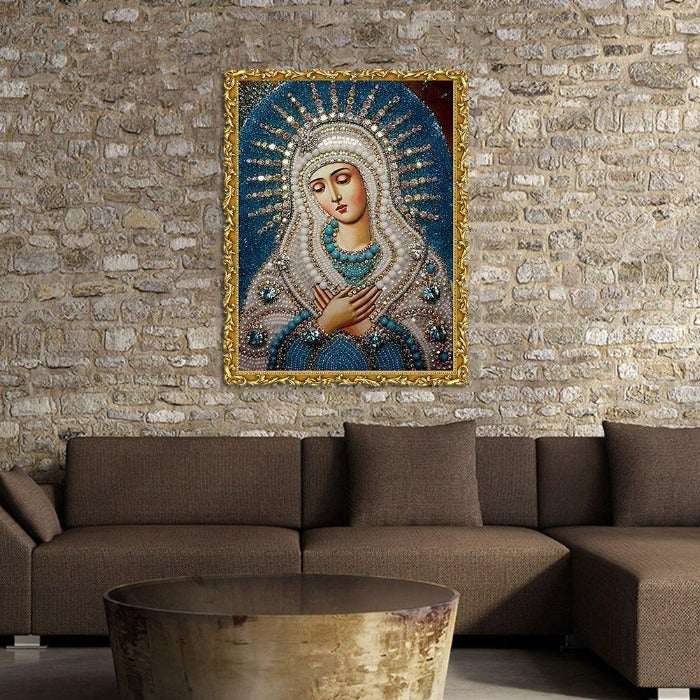 5D DIY Special shaped Diamond Painting Buddhism Crystal Rhinestone Virgin Maria
