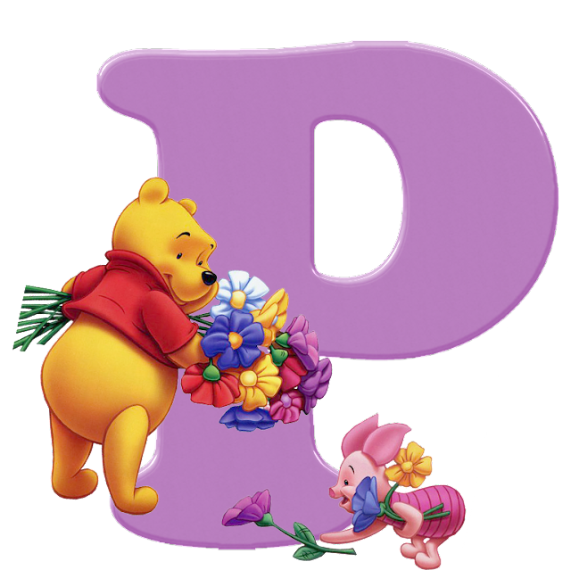 Diamond Paintings Art Letter P Winnie The Pooh