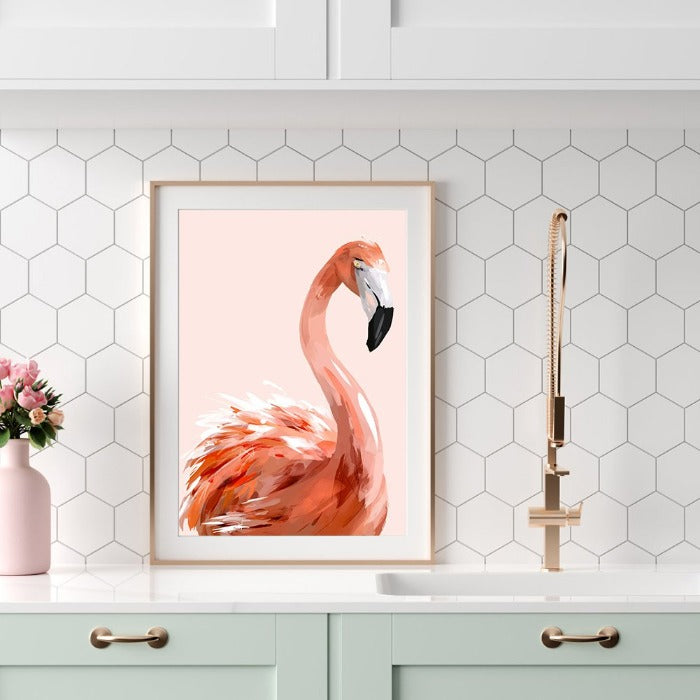 Flamingo Oil Paint By Numbers Digital Painting for Home Decor Art