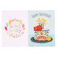 Cake DIY 5D Diamond Painting Happy Birthday Postcard