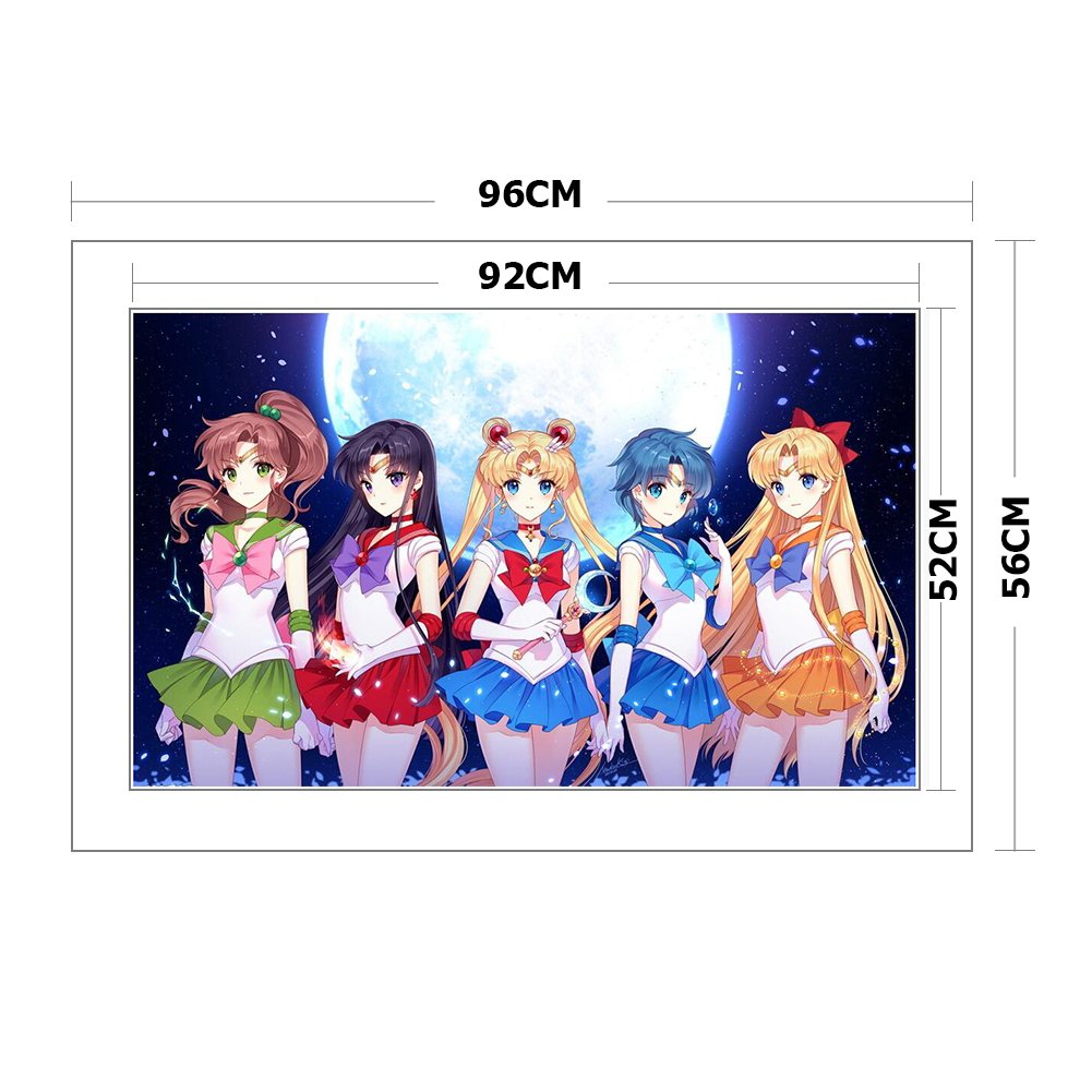 11ct Stamped Cross Sttich - Sailor Moon(96*61cm)
