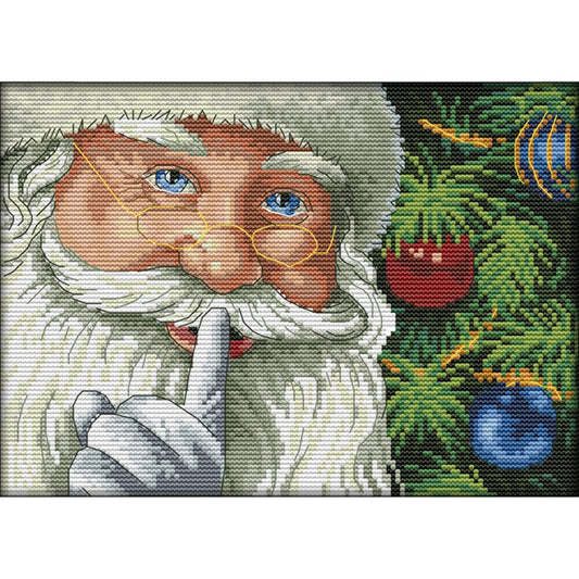 14ct Stamped Cross Stitch Santa Claus (30*21cm)