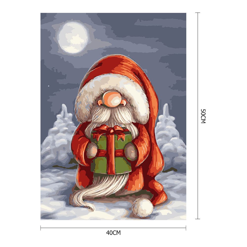 Pintura por números - Pintura al óleo - Papá Noel (40*50cm) D