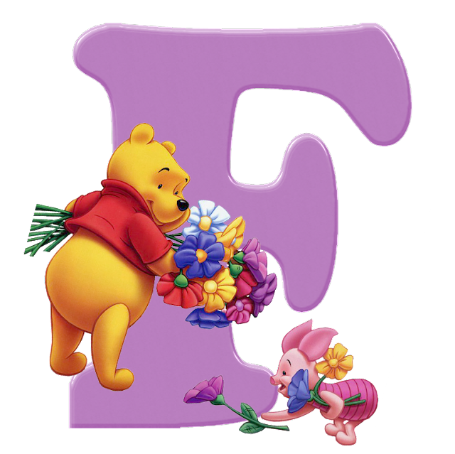 Diamond Painting - Full Round Drill - Letter Winnie The Pooh A