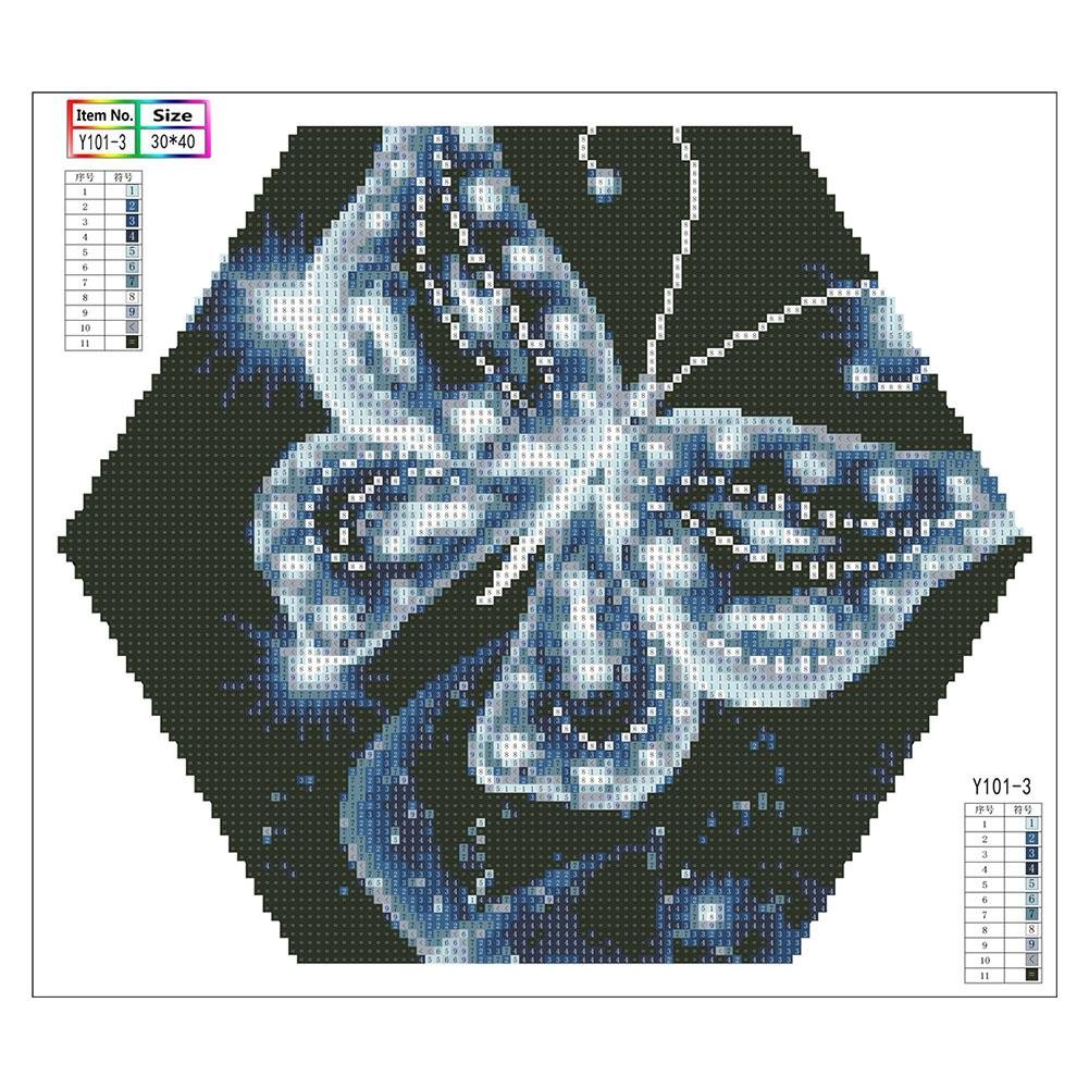 Diamond Painting - Hexagon Full Round - Butterfly