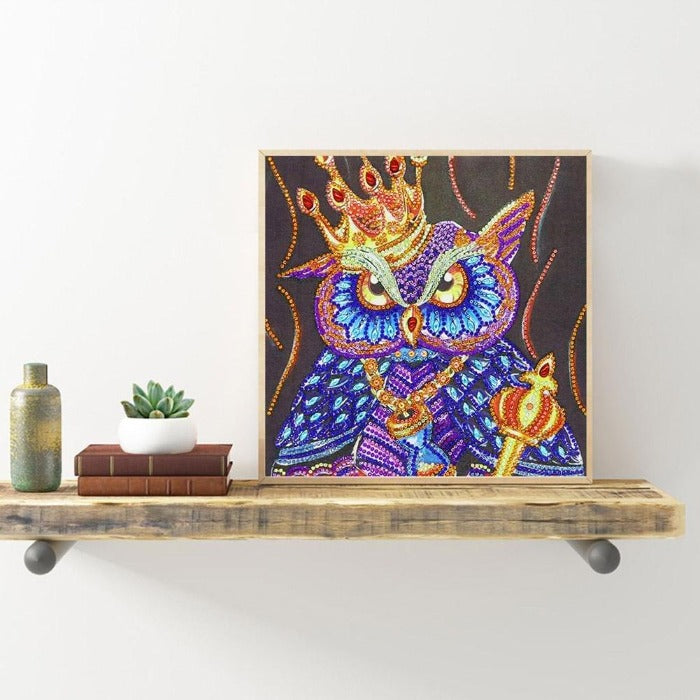 Owl Queen Crystal Rhinestone Mosaic embroidery kits