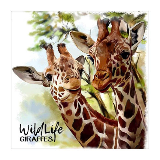 Diamond Painting Partial Round Wild life Giraffes