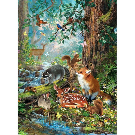 Painting By Numbers Kit Oil Painting Art Picture Animal World
