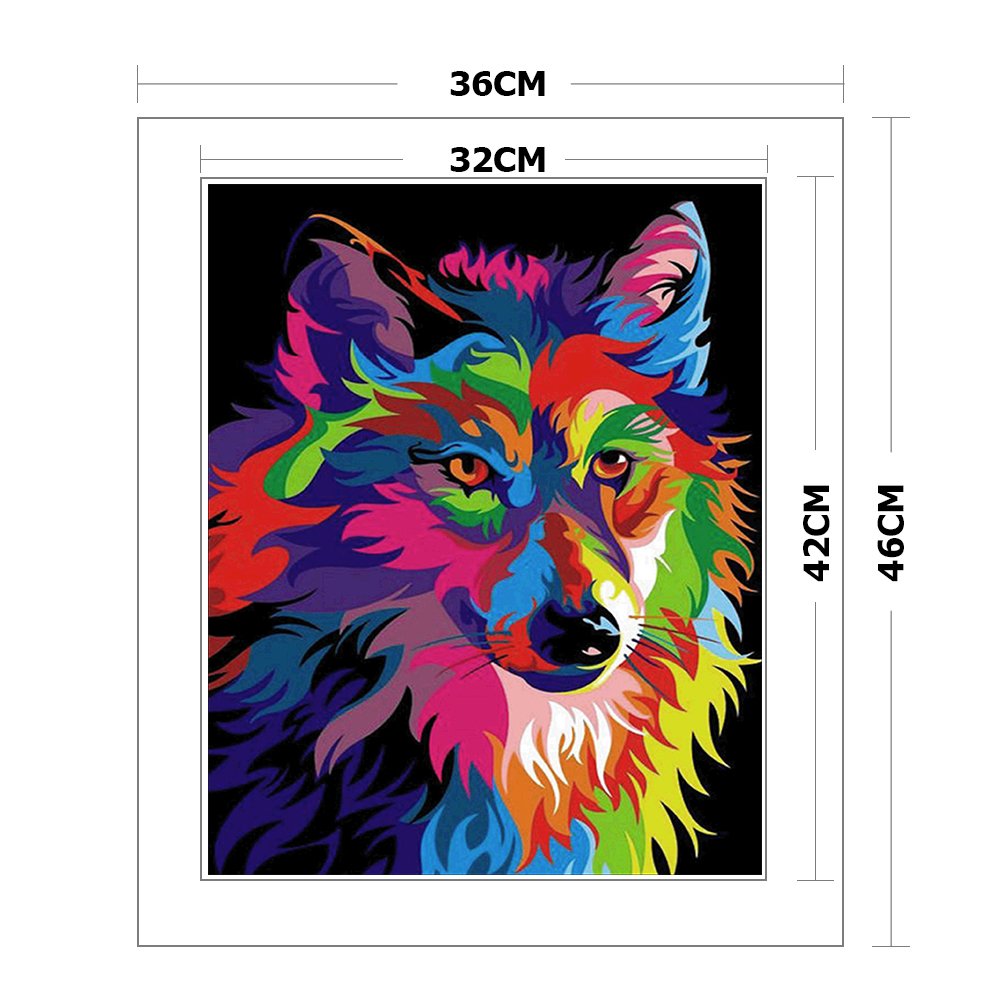 11ct Stamped Cross Stitch - Wolf  (36*46cm)