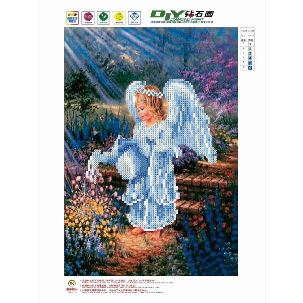 Kit de pintura de diamante DIY 5D - Rodada parcial - Angel B