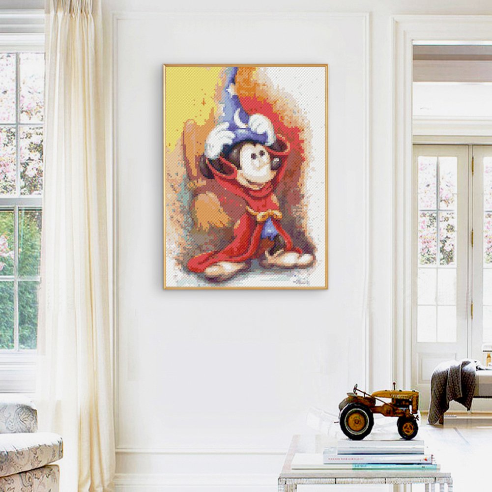 11CT Stamped Cross Stitch - Mickey Mouse(30*40CM)