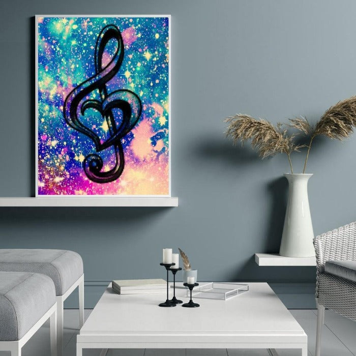 Music Note Paint By Number Oil Painting Kit(40*50cm)