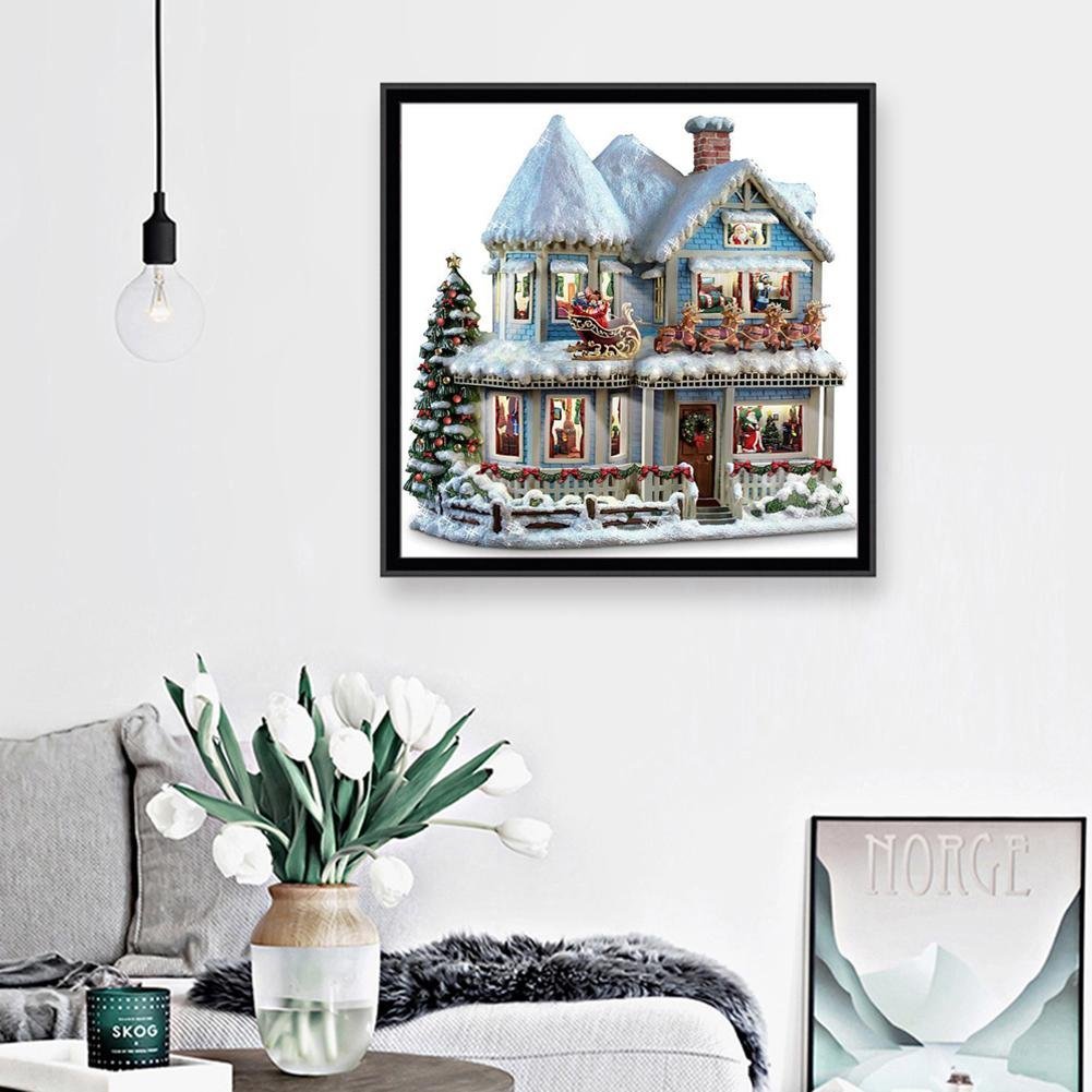 Diamond Painting - Full Round - Snow House A