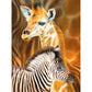 Diamond Painting Art Giraffe & Zebra