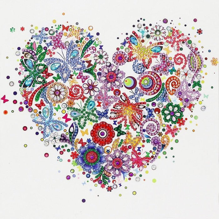 Heart Crystal Rhinestone 5D Diamond Painting (Part Drill) home decoration【diamondpaintingsart】