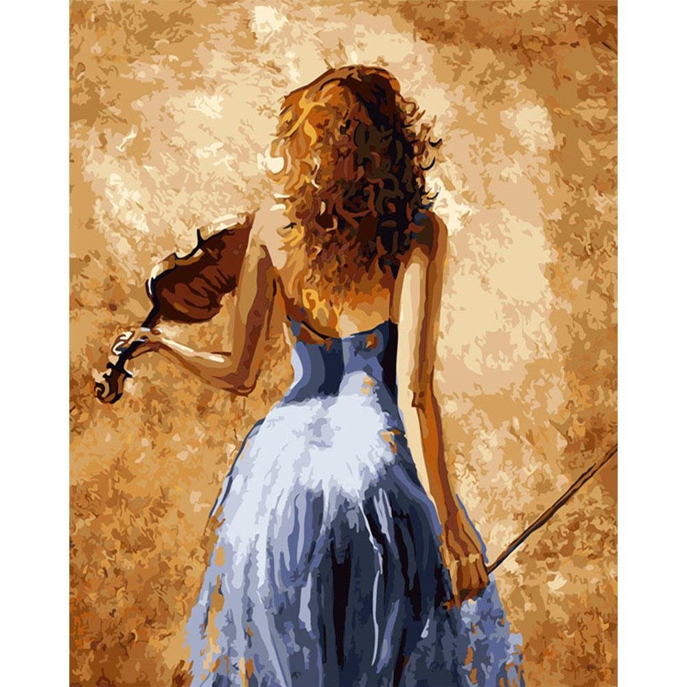 Paint By Number Oil Painting Violin Woman (40*50cm)