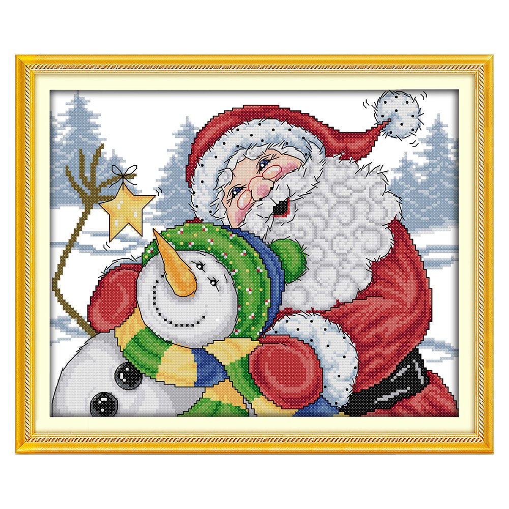 14ct Stamped Cross Stitch Santa Clause (34*29cm)
