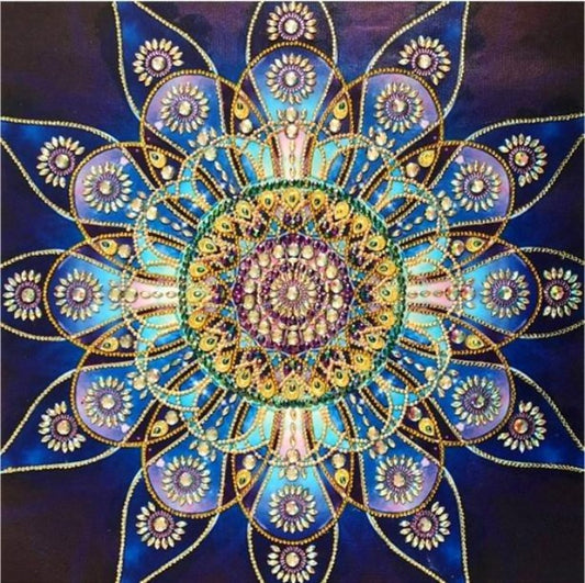 Huacan Diamond Painting Mandala Full Square/Round Mosaic Flower Beads  Embroidery Hobby And Needlework Decoration For Home