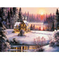 Snow House canvas paint by numbers (40*50cm)