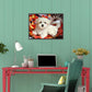 Pintura Diamante - Redondo Completo - Cachorro Branco B