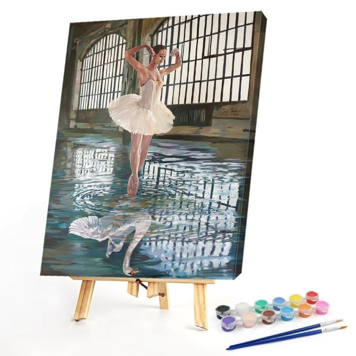 DIY Paint By Numbers Wall Art Posters Oil Painting Ballet Girl