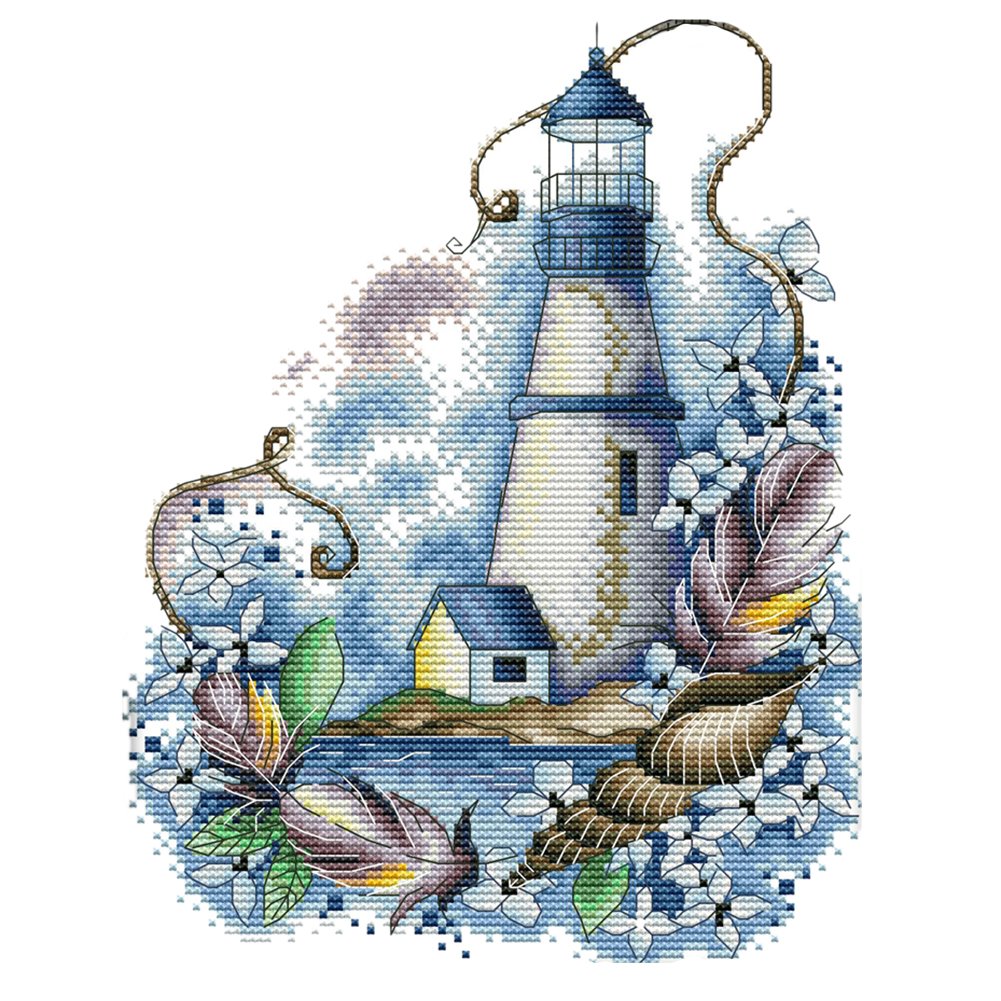 14ct Stamped Cross Stitch Lighthouse (22*29cm)