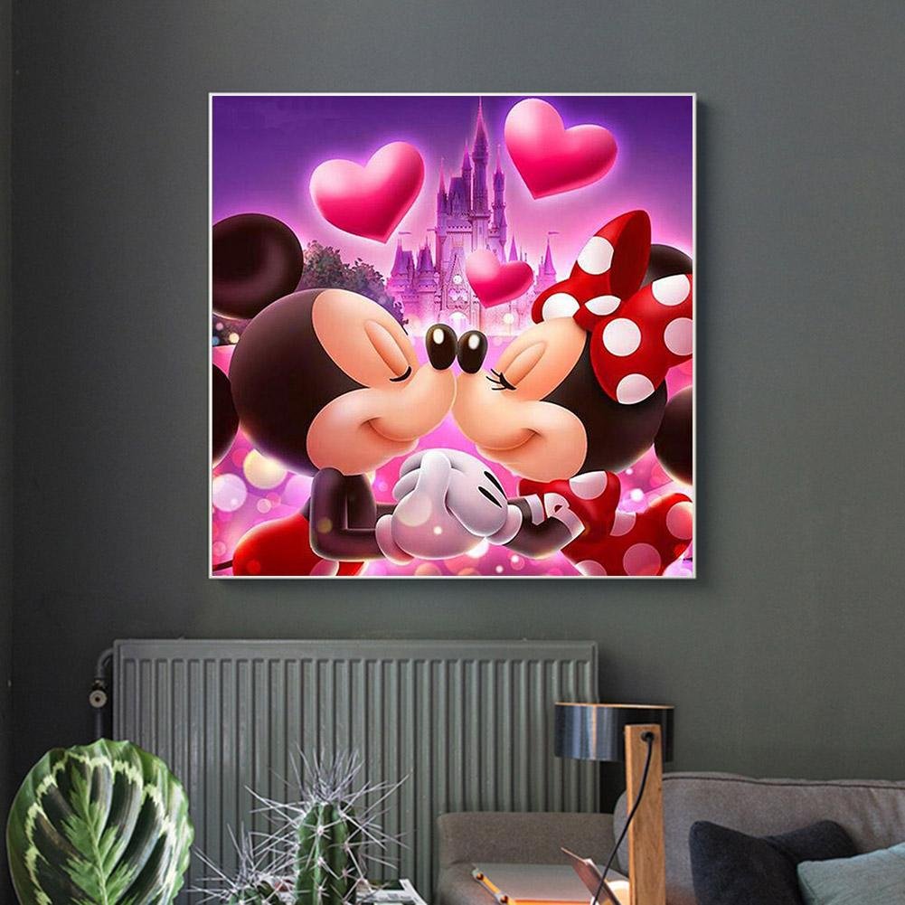 Full Drill Diamond Painting - Mickey & Minnie Mouse Falling Love