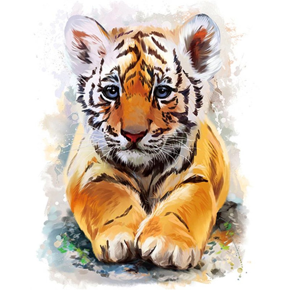 Diamond Painting - Full Round -  Tiger