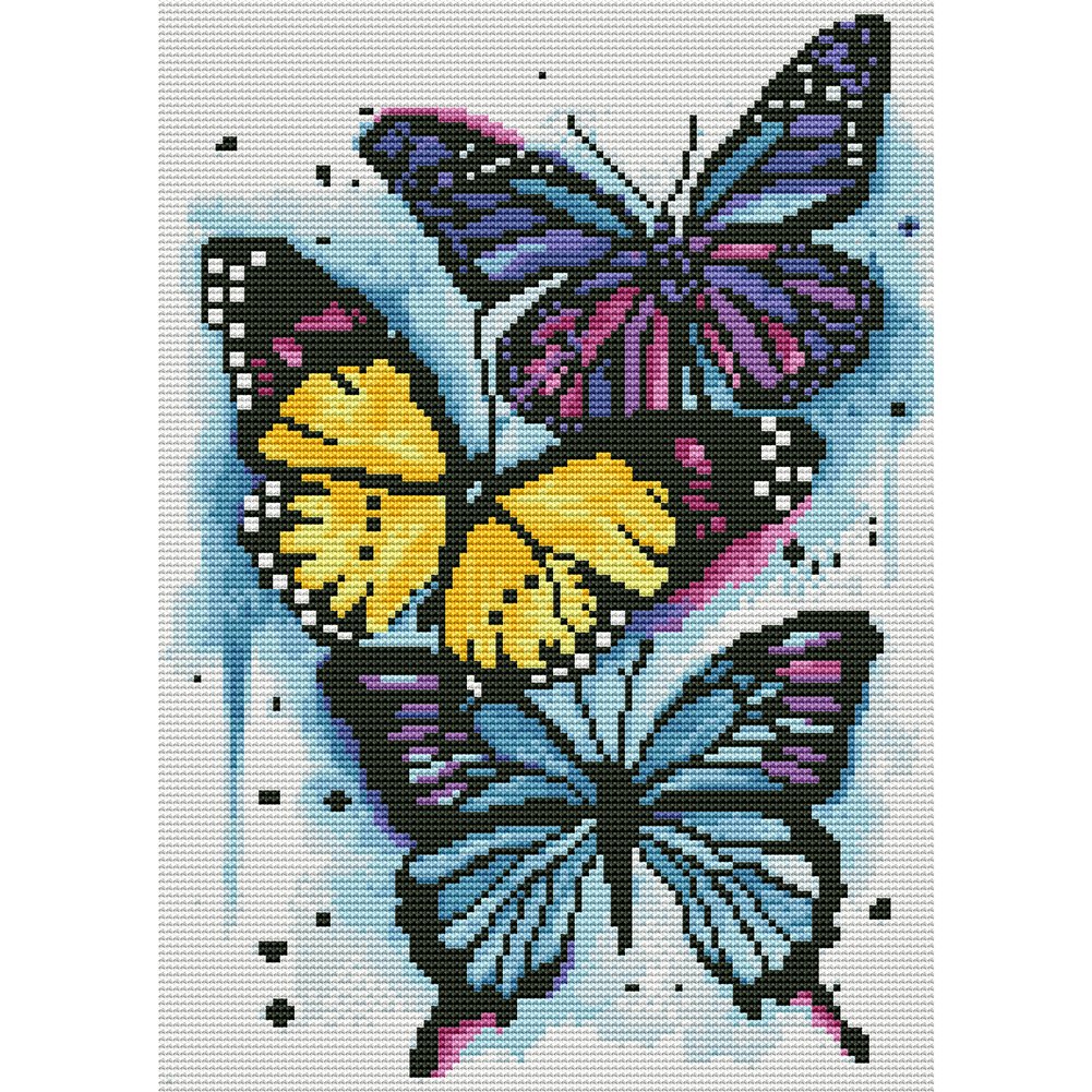 11ct Stamped Cross Stitch Butterfly (40*30cm)