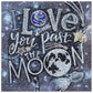 Diamond Painting - Crystal Rhinestone - I Love U Moon
