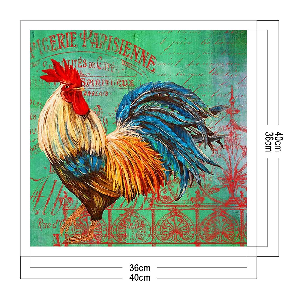 Punto de Cruz Estampado 11ct - Gallo (50*50cm)