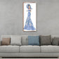 DIY 5D Crystal Rhinestone Diamond Painting Kit Blue Dress Lady (30*60cm)