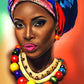 African Women Full Round 5d diamond painting