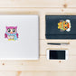 6pcs Adhesive Owls DIY Round Diamond Stickers