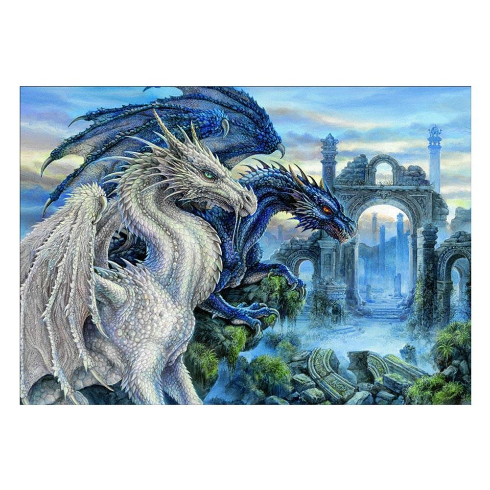 Diamond Painting Partial Round Dragon