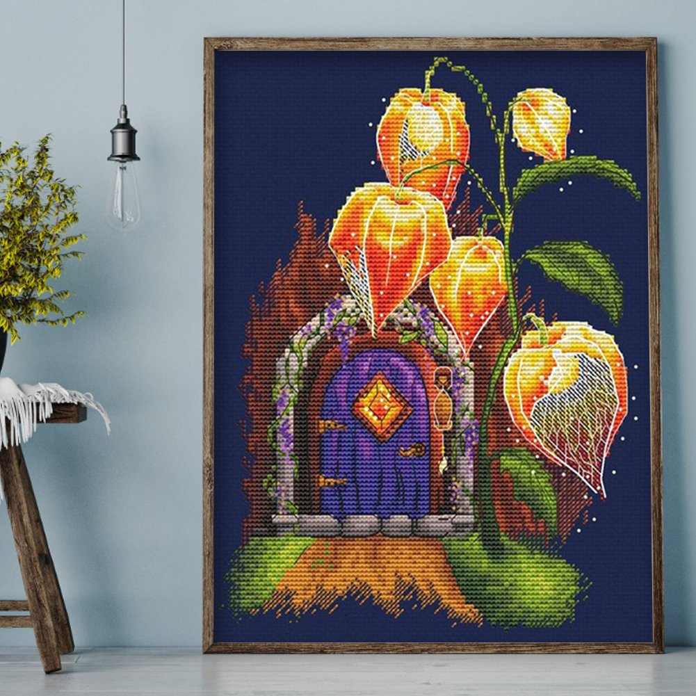 11ct Stamped Cross Stitch - Lantern ( 40*50cm) - Diamond Paintings Art