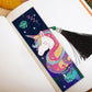 2pcs Diamond Painting Bookmark DIY Unicorns Leather Tassel Book Marks Craft