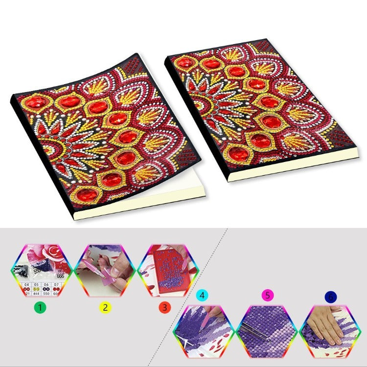 A5 5D Notebook DIY Part Special Shape Rhinestone Diary Book | Dragon【diamondpaintingsart】