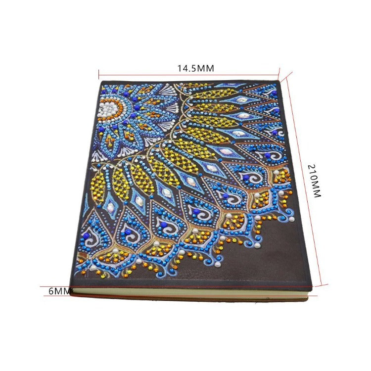 A5 5D Notebook DIY Part Special Shape Rhinestone Diary Book | Flower A4